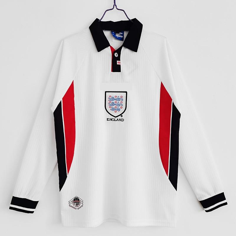 1996 Anglijas Retro Futbola Krekls Mājas