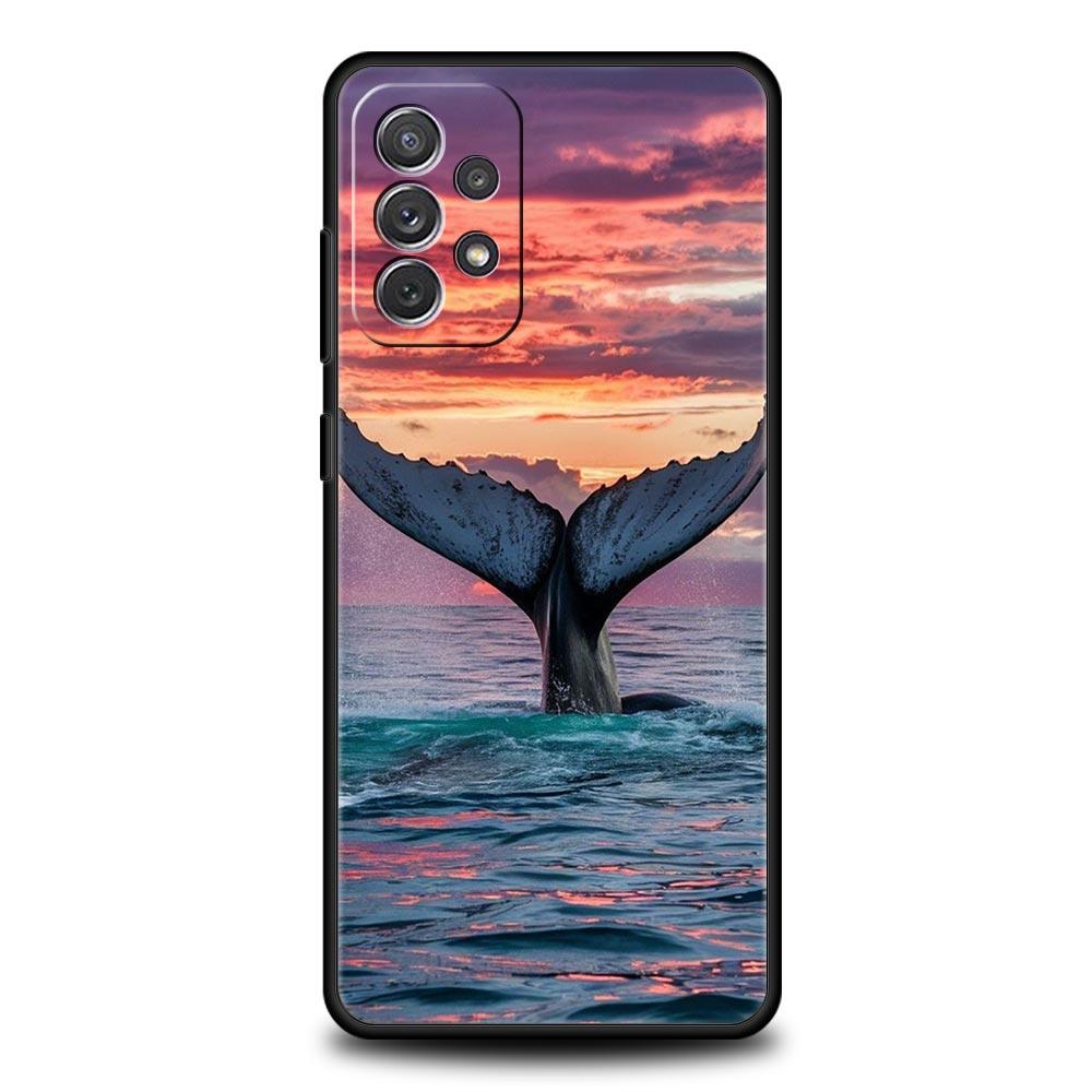 Phone Case For Samsung A17 A15 A13 A51 A71 A41 A31 A21S A07 A05 A35 A55 A23 A25 A33 A53 A73 5G Cover Seaside Scenery Wave Beach