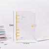 Transparent PVC A5 Planner Cover with Refillable Binder & Zipper Bag