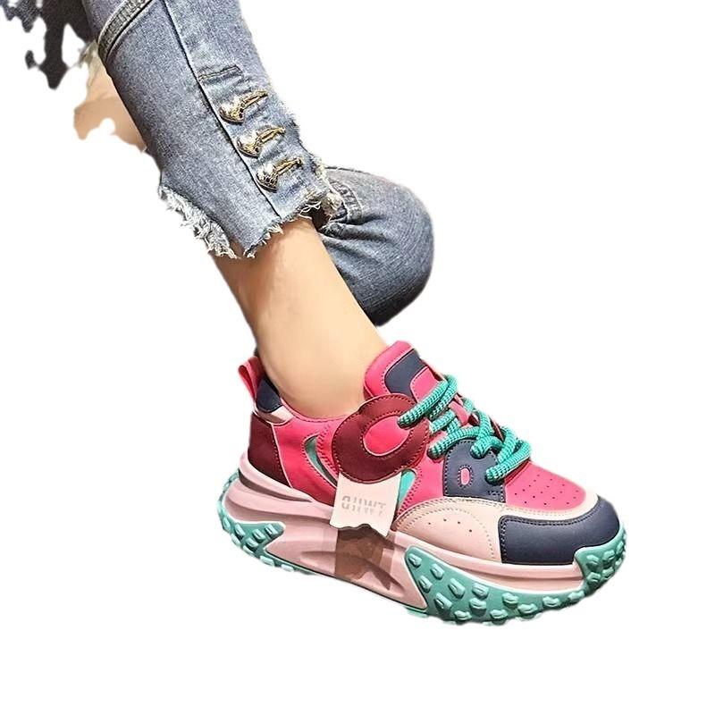 Carmine Women's New Spring Light Color Matching Platform Versatile Sports Shoes