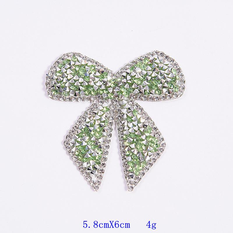 1PC Colorful Bow-Knot Sticker Rhinestone Iron-On Patches for Clothes Clothing Decoration Decal Patches for Jackets