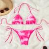 TS JYL-BK030 Print Halter Bikini Top, Tie Back Sexy Swim Top For Beach And Spa Wear