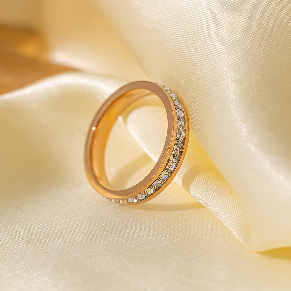 

Fashion Personality Light Luxury Niche Gypsy Star Ring Double Ring Single Ring Diamond Set Couple Ring Ring No No. 9