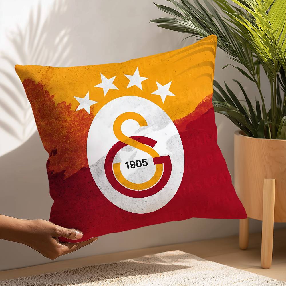 Cool G-Galatasaray 1905s Povlak na polštář Čtvercový Oboustranný potisk Pouzdro na polštář Pro pohovku Domácí dekorace ložnice Dárek