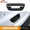 Black Tailgate Rear Door Handle Cover Shell For Jeep Compass 2017+ Accessories