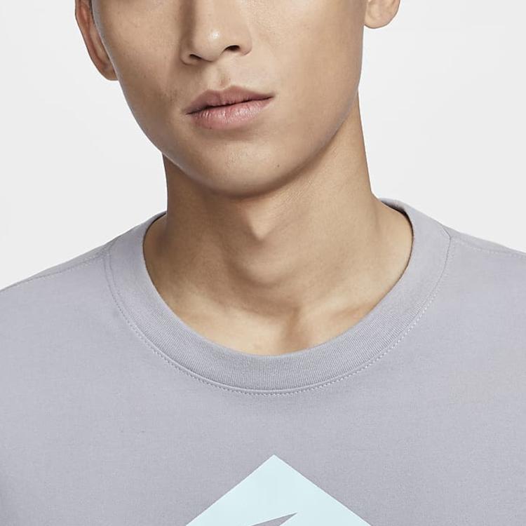 Nike Dri-Fit Rundhals-Pullover Schnelltrocknendes Langarm-T-Shirt Herren T-Shirts Zementgrau FN0828078