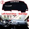 For Honda Civic 8 2006-2011 FB FK FA FD High Quality Dashboard Cover Board Anti-Slip Mat Protect Pad Car Sunshade Carpet Rug