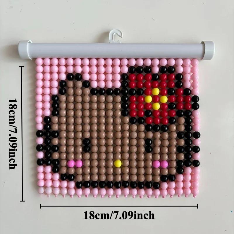 Cartoon Panda Hanging Beads Ornaments Handmade Cat Crafts Wall Art for Girls Room Decor Creative Wall Decoration Trendy 2025