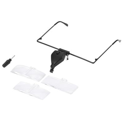 1.5X 2.5X 3.5X Akinių LED didintuvas Laisvos rankos Galvos Blakstienų priauginimo Didinamasis stiklas
