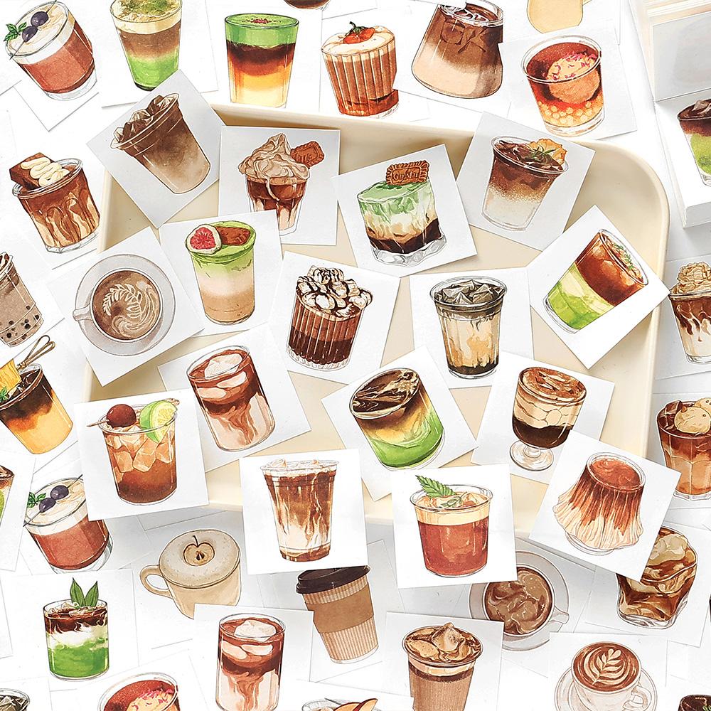 100sheets Delicious Collection Series Kawaii Ins Cute Food Mini Message Notes DIY Scrapbooking Materials Aesthetic Craft Paper