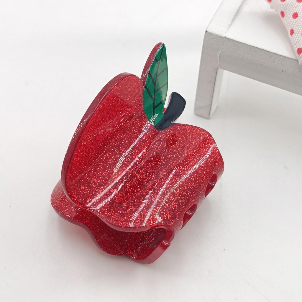 cartoon small cute acrylic back-to-school season Bee, apple and calculator style hairpin, small hair claw