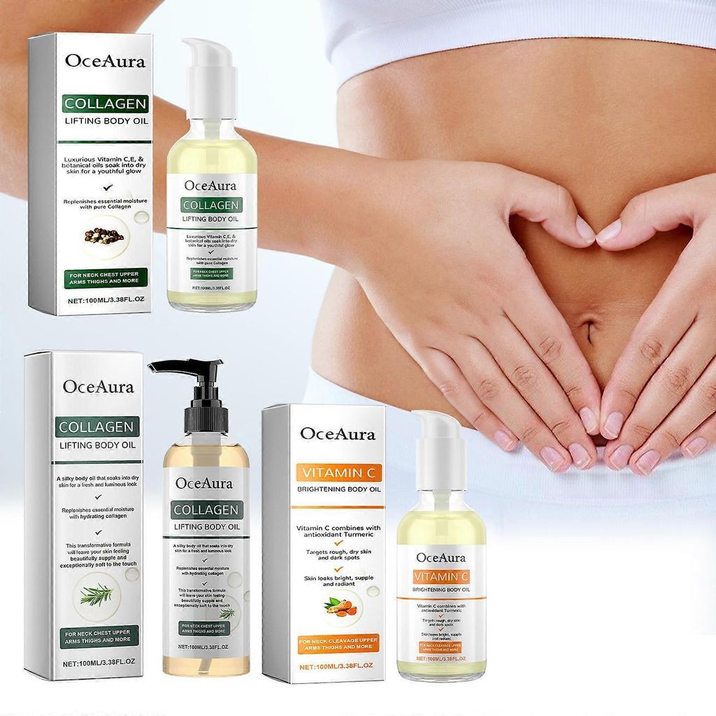 Collagen body oil series moisturizing arm belly skin full body massage essential oil 1