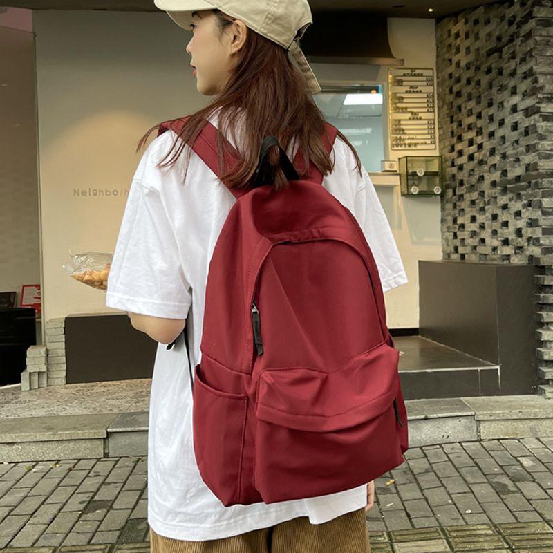 

School bag female Japanese style simple campus high school student backpack junior high school student travel backpack large capacity