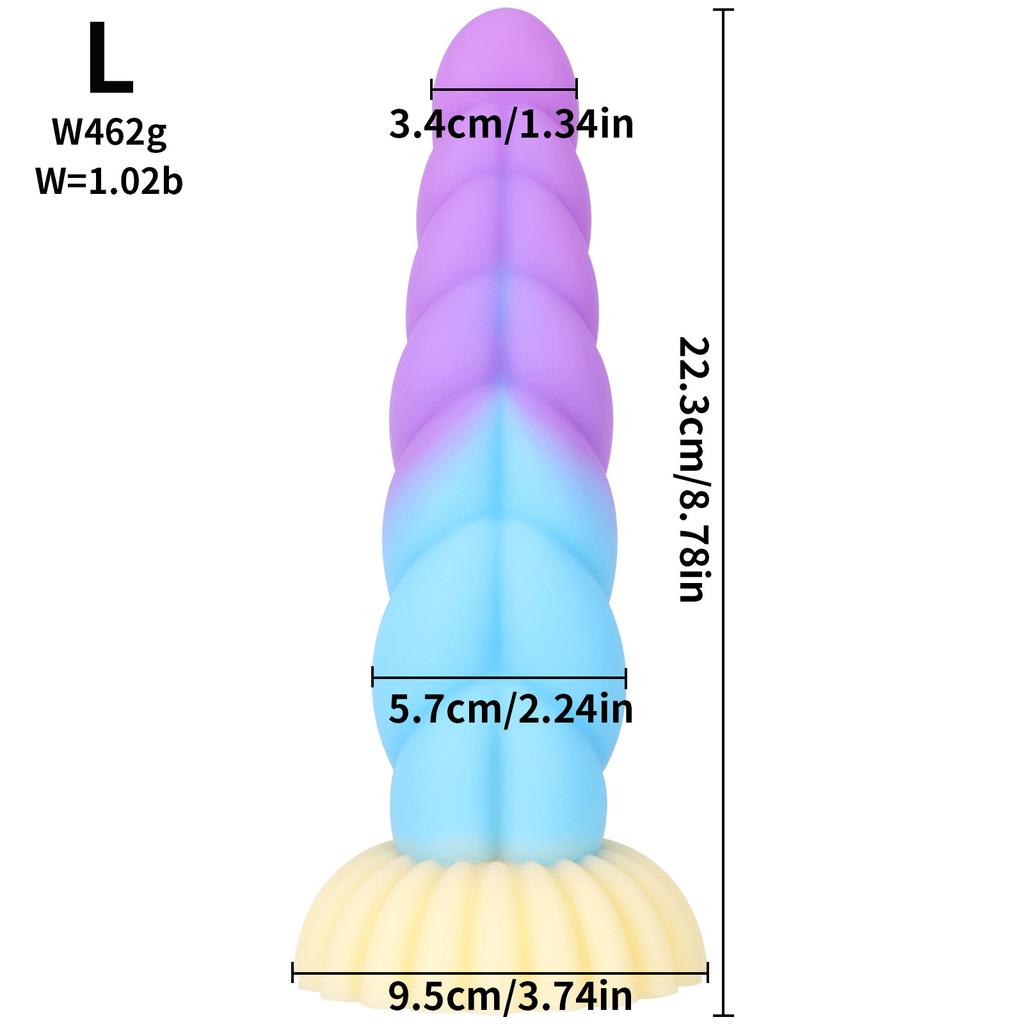 Twist Mini Sex Product Silicone Mixed Color Anal Sex Toys Adult Male and Female Thread Anal Expansion Masturbation Device
