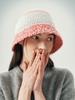 Olinkeompeulliteu Breeze Knit Bucket Hat (Pink)