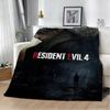 New Game R-Resident The E-Evil 3D Print Flannel Blanket Soft Throw Blanket Art For Home Decor Bedroom Bed Sofa Picnic Fans Gift