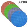 4 stuks Voedselkwaliteit Siliconen Placemat Honingraat Mat, Waterdichte En Warmte-isolerende Tafelmat, Hoge Temperatuur En Hittebeschermingsmat