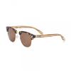 Earth Wood Marokopa Polarized Sunglasses Zebra Brown