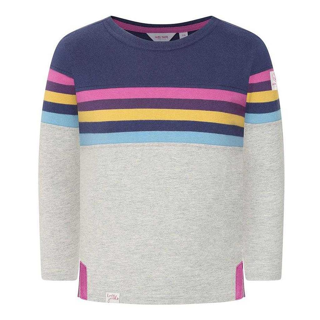 Lazy Jacks Girls Striped Breton Long-Sleeved T-Shirt