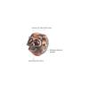 Lancardo Skull Ring Watch Red Analog Free Size Accessory for Men and Women