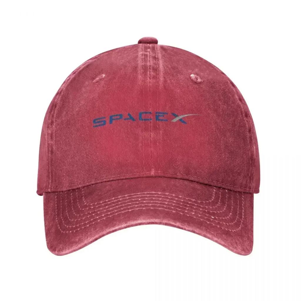 SpaceX Logo Space X Baseball Cap Fashion Distressed Washed Sun Unisex WomenOutdoor Workouts Hats
