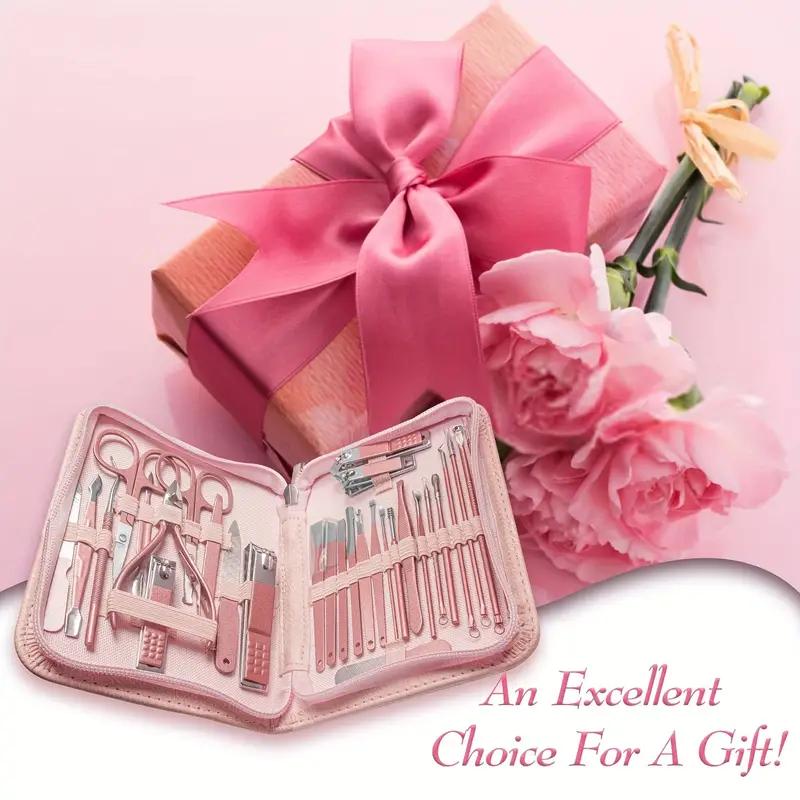 Xiaomi Nail Clipper Set Cherry Blossom Powder 30-piece Nail Clipper Stainless Steel Nail Clipper with Eyebrow Razor Beauty Set Tool Set