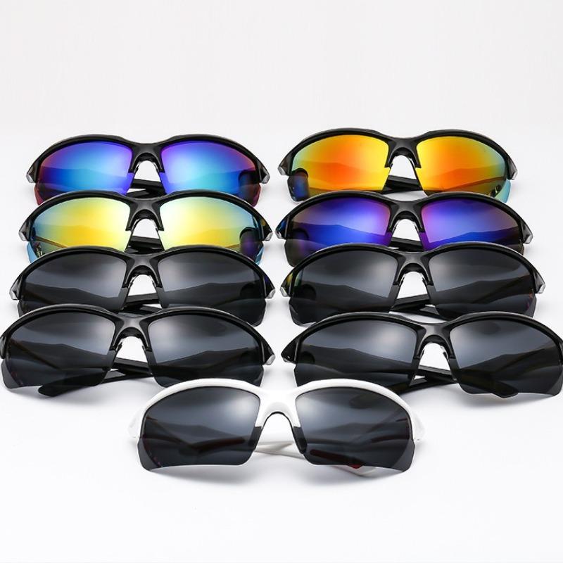 Uv400 Halbrand-Fahrradbrille HD-Linse UV-beständige Fahrradbrille Mode Outdoor-Sportbrille Herren Damen Angelbrille