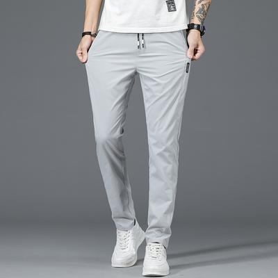 Loose Quick-drying Breathable Trousers Ice Silk Breathable Sweatpants Summer Thin Comfortable Men's Casual Trousers Male