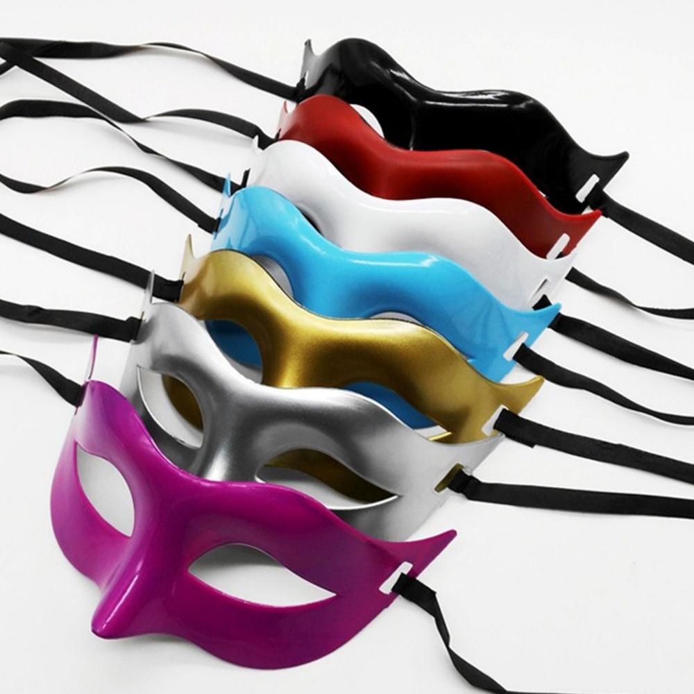 Women Men Half Face Mask Gentleman Masquerade Prom Mask Plastic Cosplay Costume Carnival Props Party Wedding Decoration