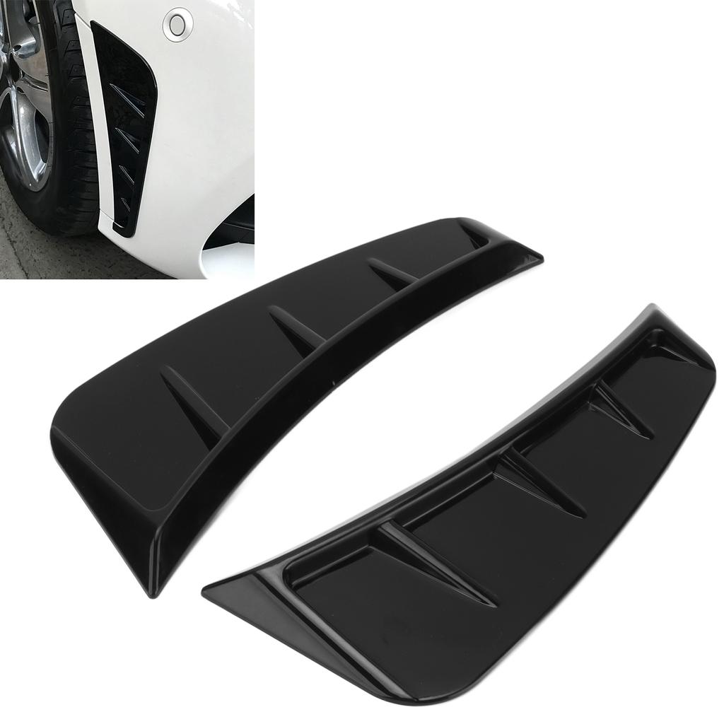 Side Marker Air Wing Vent Cover Trim ABS Glossy Black ABS Universal Exterior Accessories for Car