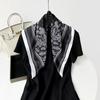 New 71cm silk scarf satin square scarf clothing with silk scarf high-end women's headscarf thin scarf