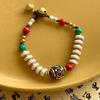 Tibetan Ancient Method Woven Braided Bracelet Nepal Bohemian Exotic Bell Women Bracelet Coco Hand Rope Bracelet Women Jewelry