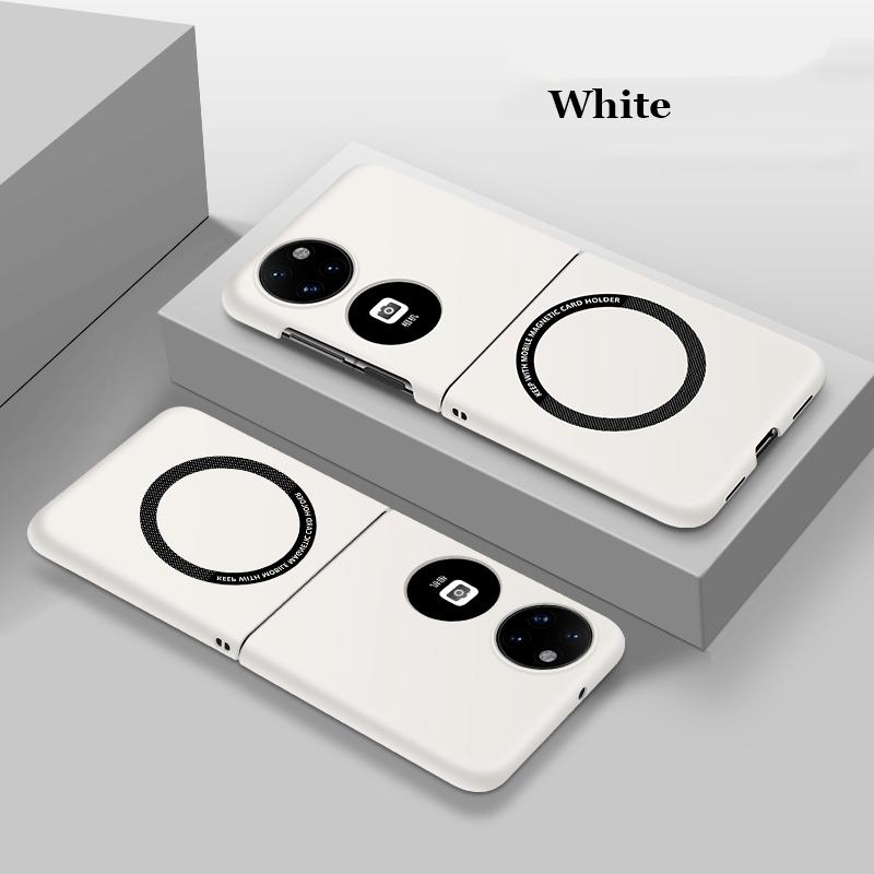 Matte Magnetic Anti-fingerprint PC Case For Huawei P50 Pocket 2 Car adsorption Shockproof Back Cover Shell