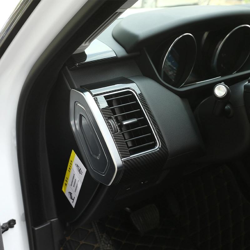 For Land Rover Range Rover Sport 2014-2026 ABS Carbon Fiber Car Dashboard Side Air Outlet Panel Frame Trim Car Accessories