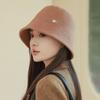 Autumn and Winter New High-end Wool Bucket Hat Women's Elegant Basin Hat Bucket Hat