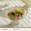 Lnternet Celebrity Fruit Dish,Home Living Room Coffee Table Candy Snack Tray,Light Luxury Wind High Appearance