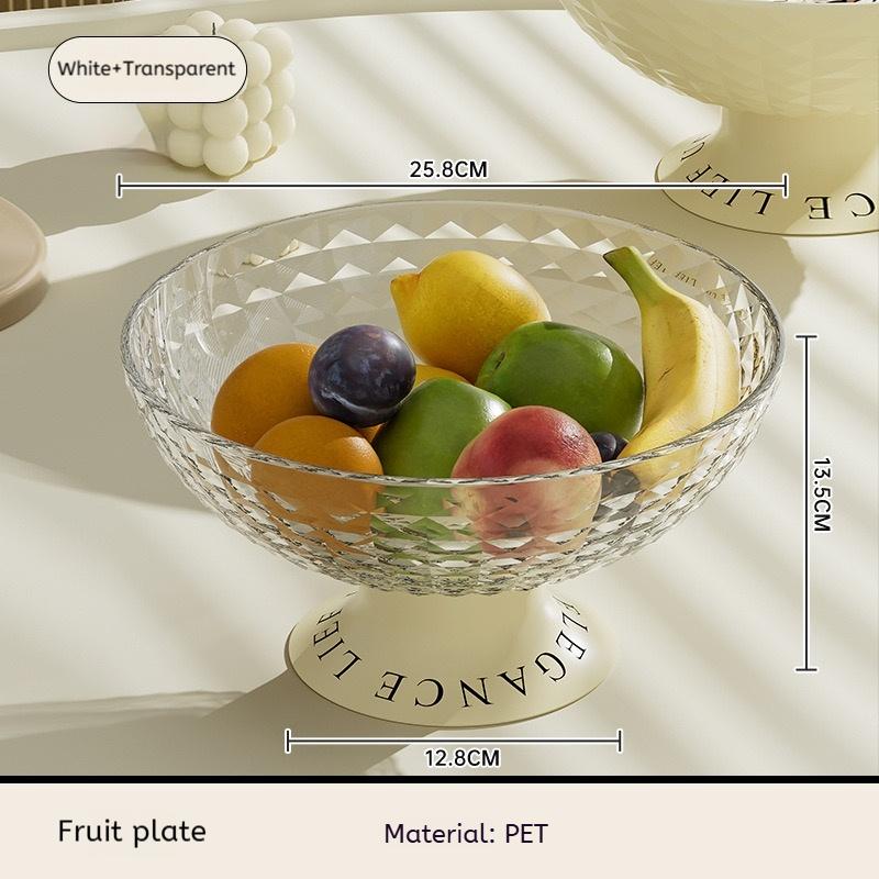 Lnternet Celebrity Fruit Dish,Home Living Room Coffee Table Candy Snack Tray,Light Luxury Wind High Appearance