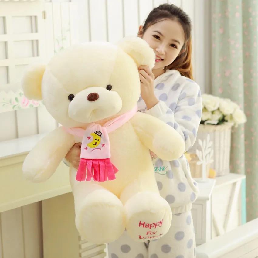 

Genuine Hug Teddy Bear Urso De Pelucia Плюшеві іграшки Діти Ai Taidi Шарф Шарф Ведмідь Тедді Подарунок Плюшеві ляльки Brinquedos Подарунок 30cm