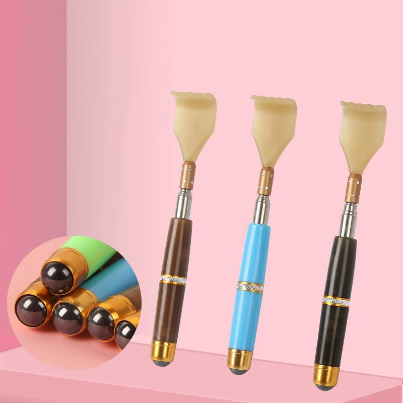 Extendable Magnetic Ball Hackle Back Scratcher With Magnet Telescopic Scratcher Backscratcher Massager Back Scraper For