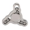 Fingertip Gyroscope Sensory Toy 3 Leaves Reduce Anxiety Smoothing Rotating Stainless Steel