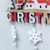 AEE2-Holz-Weihnachts-Hängeanhänger ELCH-Weihnachtsmann Frohe Weihnachten-Dekoration für Zuhause Weihnachtsbaumschmuck