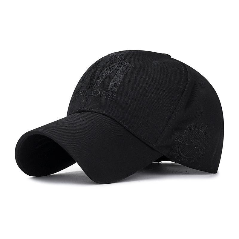 Embroidered M Wolf Baseball Cap Spring Casual Men's and Women's Sun Hat Youth Trendy and Versatile Hat