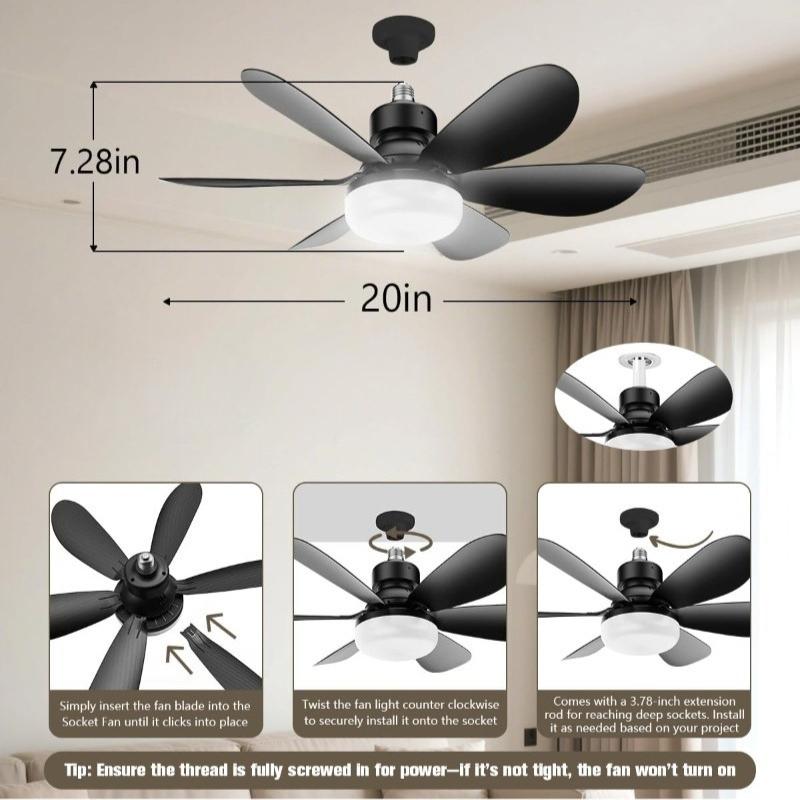 With Remote Control LED Ceiling Fan Light 3 Speeds Wind Silend Motor 30/40W Ceiing Fan Lamps Tricolor Dimmable Ceiling Fan Lamp
