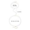 18K Gold-Plated Stainless Steel Bead Chain Necklace Waist Jewelry