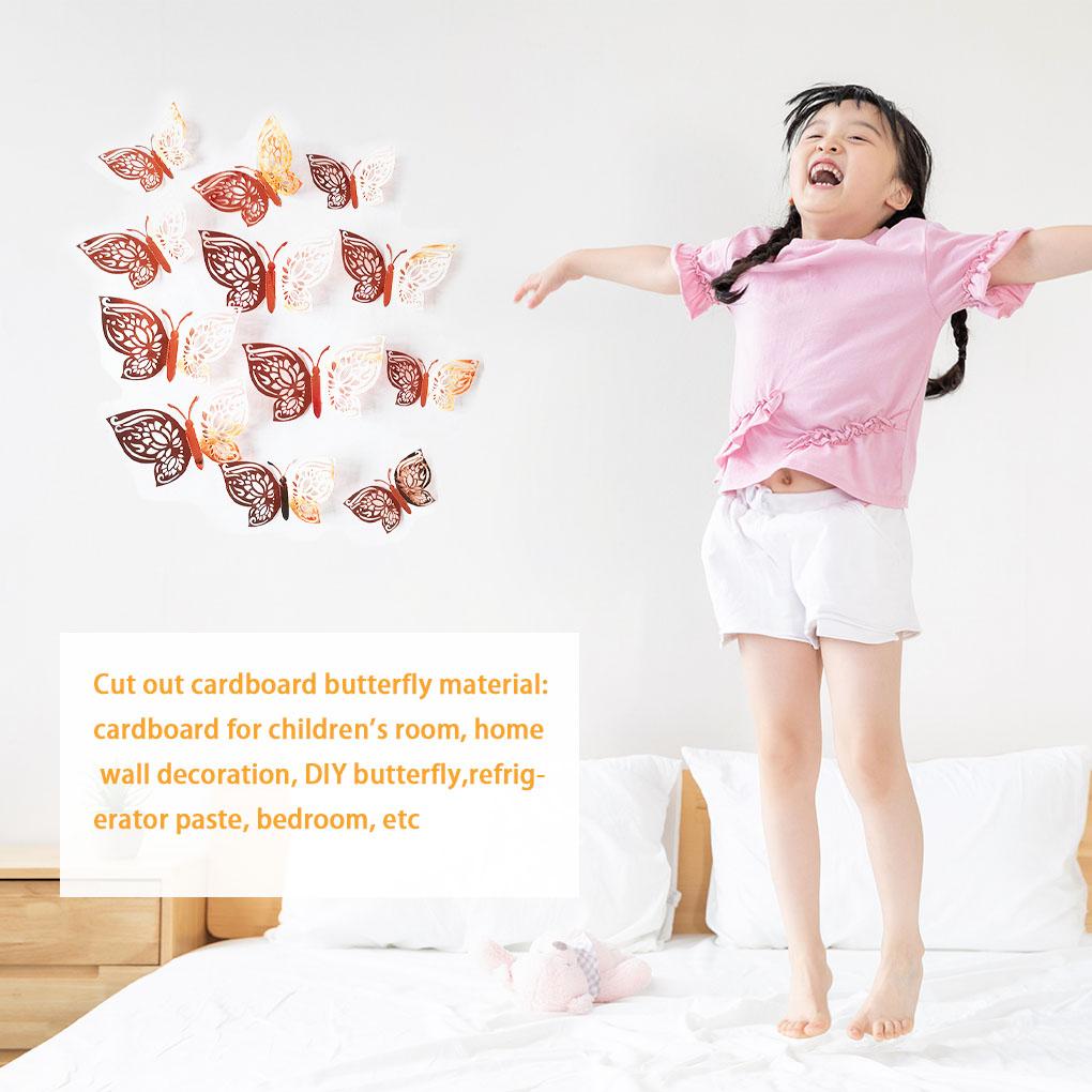 Adhesivos de pared con forma de insecto, Calcomanías de pared huecas de cartón para decoración del hogar