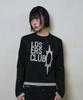 Lujeoseukeulleob Logo Layered Long Sleeve T-Shirt Black
