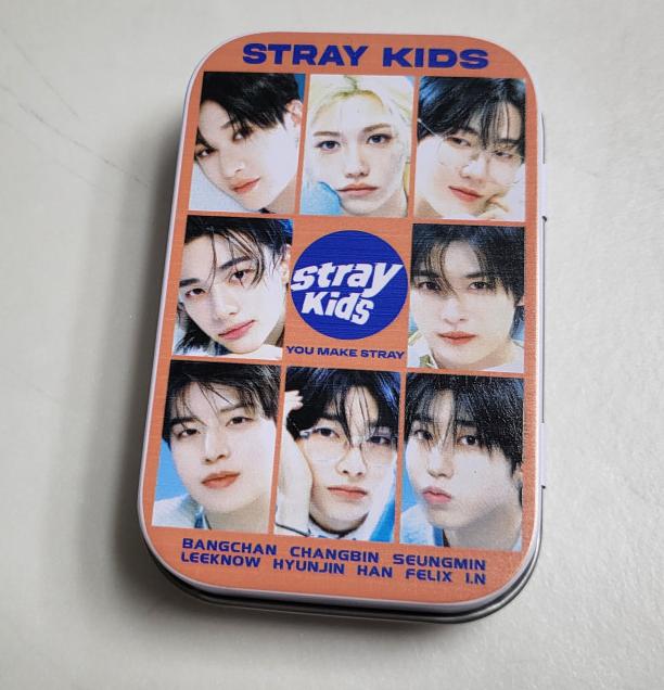 Stray Kids Tin Case Photo Card Package Set K-pop Fan Goods