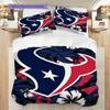 Set Copripiumino Trapuntato con Fantasia Houston Texans Federa Decorazione per la Casa Regalo di Compleanno (1 * copripiumino + 2 * federa, senza nucleo)