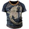 Men Vintage Motorcycle 3d Print Casual Short Sleeve Loose Oversized T-shirts for Men Sweatshirt Men's Top Clothing