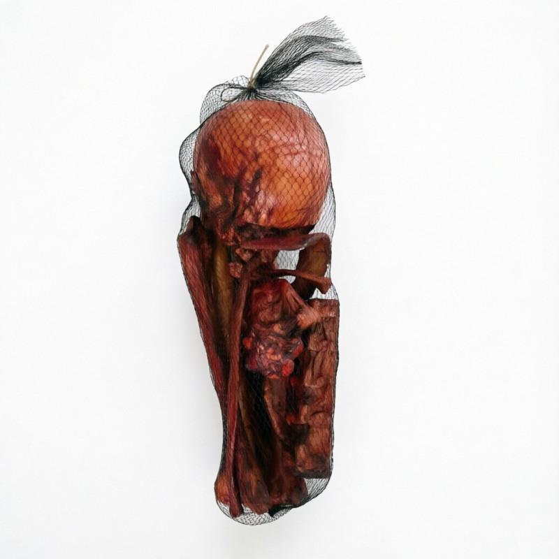 Halloween Skeleton Bone Props Set 14pcs PE Fake Human Bones Haunted House Bar Party Decor